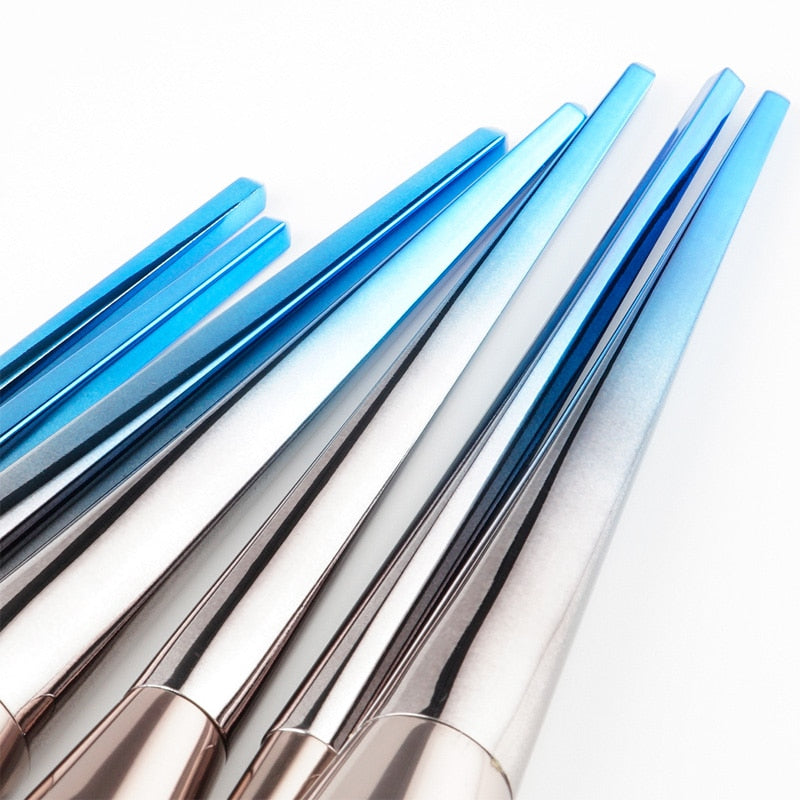 7pcs Makeup Brushes Set Diamond Handle Powder Foundation Blusher Contour Eyebrow Eyeshadow Brush Cosmetic Tools