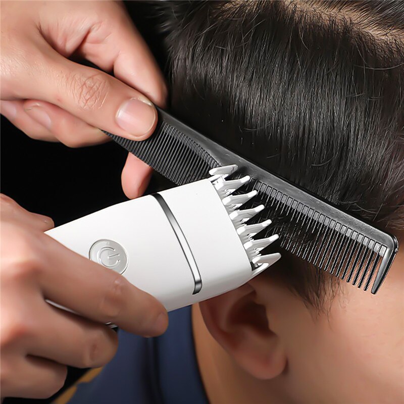 Electric Coldless Hair Clippers Low Noise Hair Cutting Shaver Adjustment Blade Haircut For Men Hair Beard Trimmer Machine