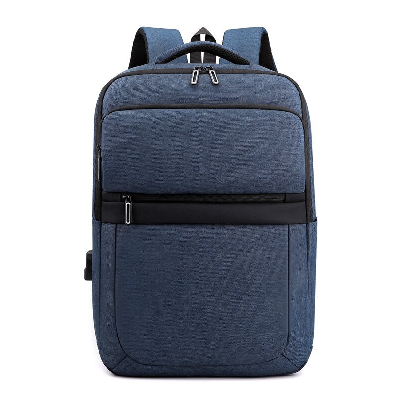 Mens Grey Backpacks Urban USB Charging Luxury Waterproof Laptop Bag 15.6-inch Multifunctional Portable Unisex Rucksack Man