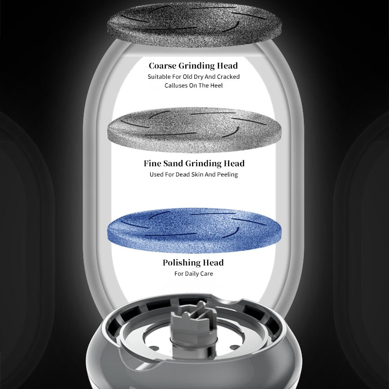 Electric Pedicure Tools Professional Heels Grinding Foot Care Rechargeable Dead Hard Skin Callus Remover Feet Cleaner Scrubber