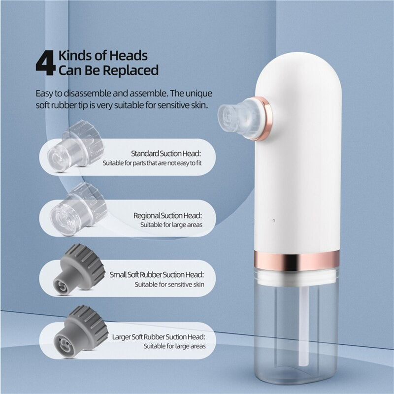 Electric Bubble Blackhead Remover Pore Vacuum Cleaner Water Cycle Face Vacuum Comedone Extractor Tool Acne Pimple Removal
