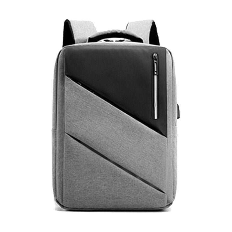 Backpack For Men Waterproof Nylon Luxury Designer Backbag USB Charging Business Anti-theft Black Urban Bag For Laptop 15.6-inch