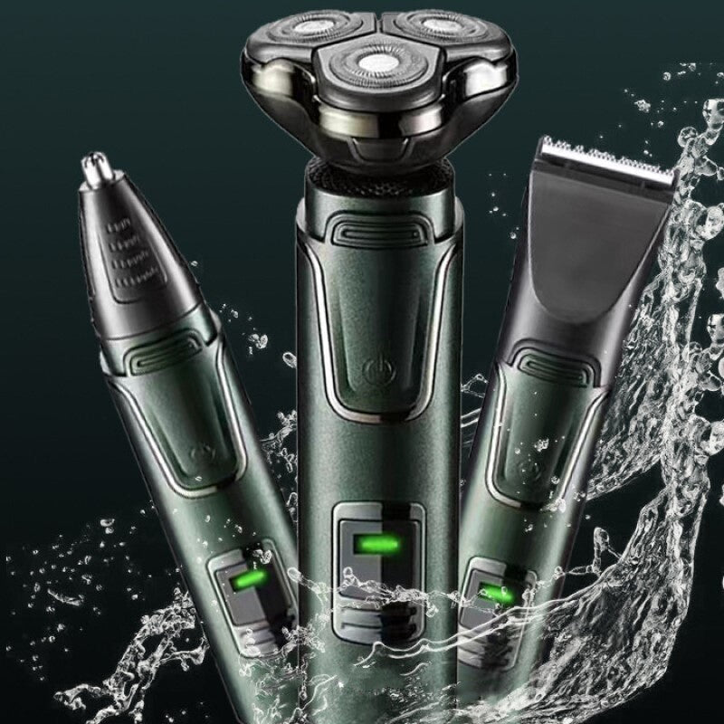 3in1 Foil Shaver IPX7 Waterproof Epilator Shaving Machine Beard Ear Trimmer Cutting Clipper