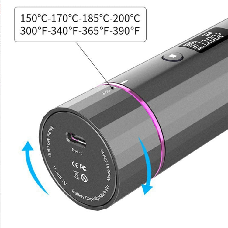 Wireless Automatic Curling Iron USB Rechargeable Rotating Curling Iron Large Volume Does Not Hurt Hair Lazy Electric