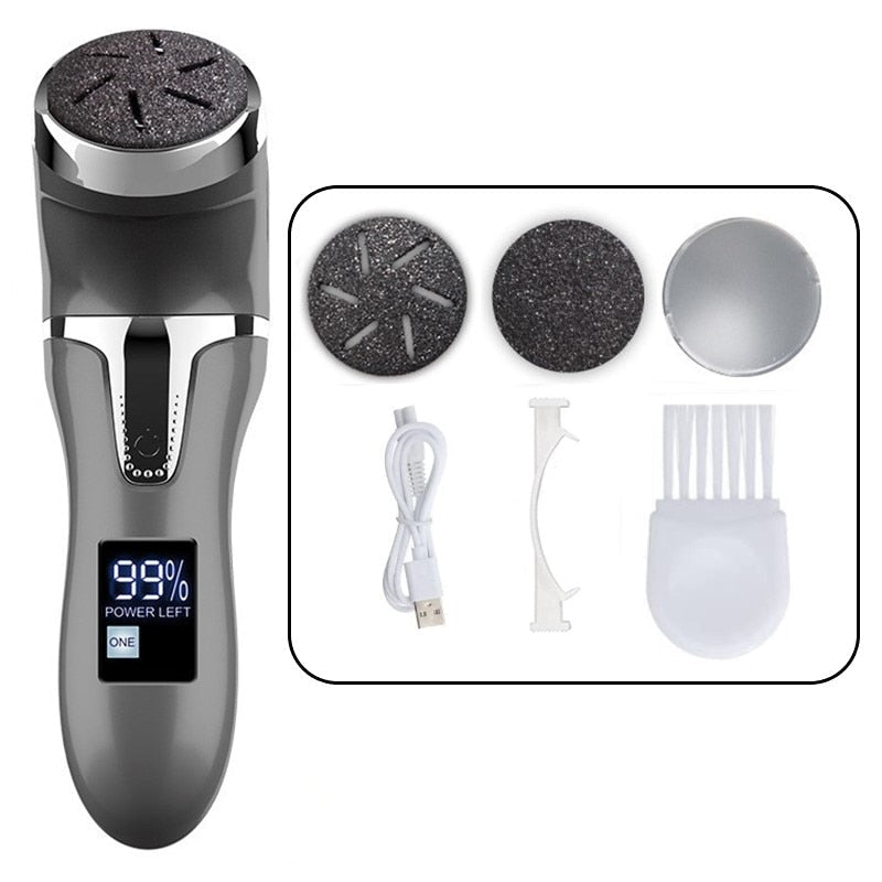 Rechargeable Electric Foot Rasp Electric Pedicure Foot Sander IPX7 Waterproof 2 Speeds to Eliminate Feet Dead Skin and Calluses