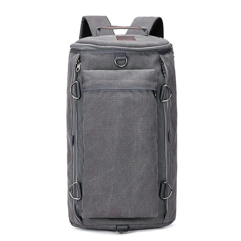 Preppy Style School Backpack Bookbag Laptop Computer Backpacks Travel Backpacks Outdoor Sports Cylinder Canvas Backpacks