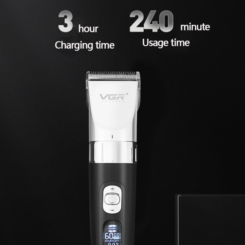 Adjustable 5-speed Hair Clipper Electric Beard Hair Trimmer for Men Rechargeable Hair Cutting Machine Barber/family