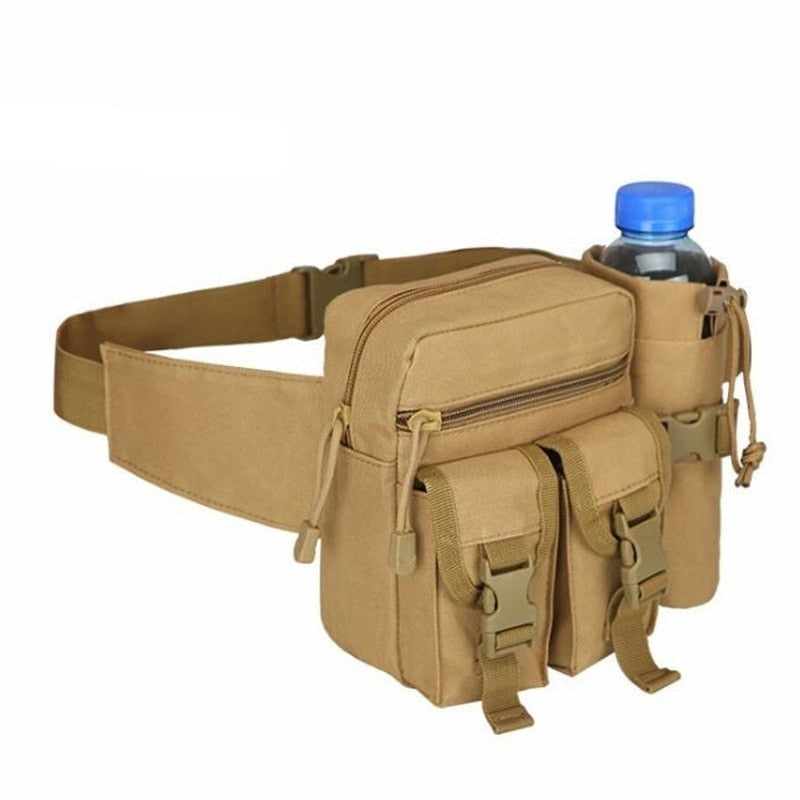 Men's Tactical Casual Fanny Waterproof Pouch Waist Bag Packs Outdoor Military Bag