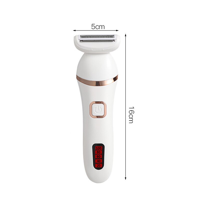 Electric Shaver for Women Rechargeable Body Hair Removal 3 Blades Pubic Hair Shaving Razor for Legs Underarms Bikini Trimmer