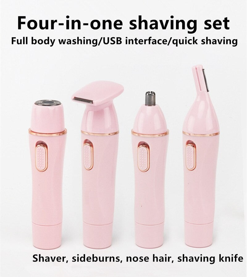 4 In 1 Epilator Female Eyebrow Trimmer Epilator Razor for Hair Removal Epilator Facial Epilator Female Bikini Epilator
