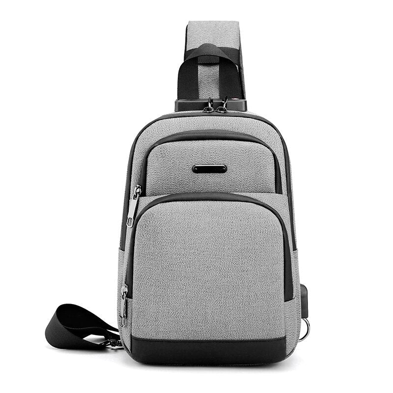 Business Crossbody Bags For Men Multi-function Waterproof Bag Male Large Capacity Laptop Chest Bags Portable Travel Unisex Bag