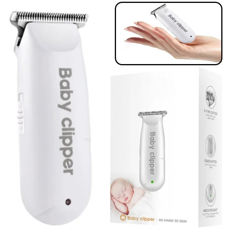 Kid Hair Clipper Professional USB Hair Trimmer Rechargeable Haircut Machine with 3pcs Limit Combs