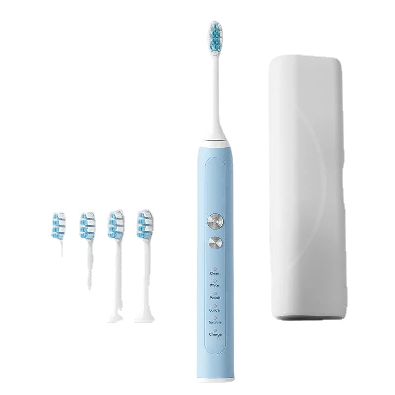 Toothbrush Wireless Charging Travel Case IPX7 Dupont Soft Bristle Electric Charger Adult Sonic Teeth Whitening Brush Pink White