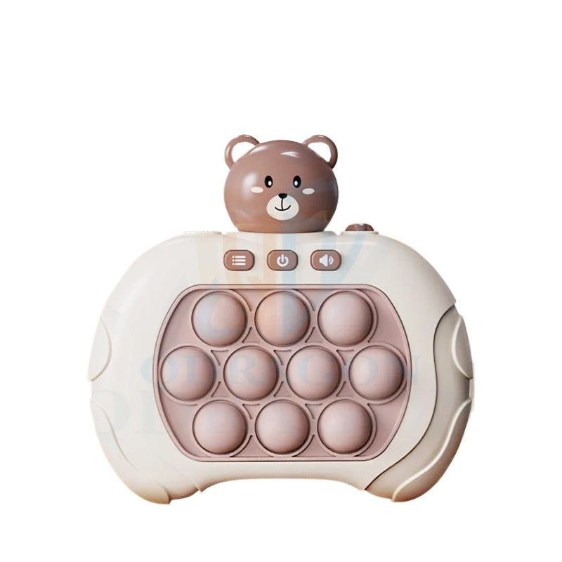 Pop Fidget Game Quick Push Bubble Game Handle Toy Anti-Stress Toys with LED Game Machine Relieve Stress Toys for Boys Girls Gift