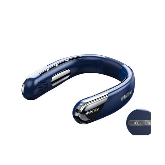 10000mAh Portable Neck Fan Mini Bladeless Silent Neckband Fan USB Rechargeable 3 Speeds Mute Wireless Electric Neck Cooler Fans