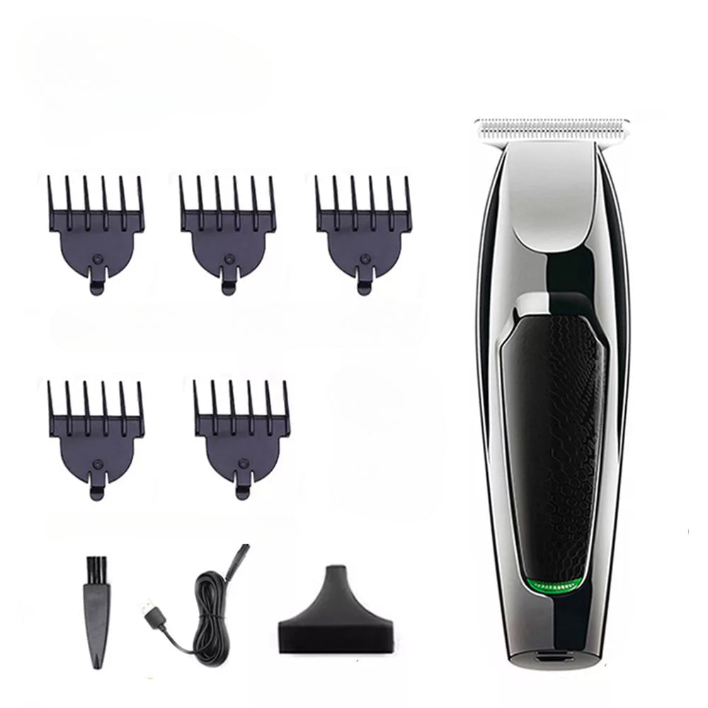 Professional Waterproof Hair Trimmer Display Men's Hair Clipper Grooming Low Noise Clipper Titanium Ceramic Blade Adult