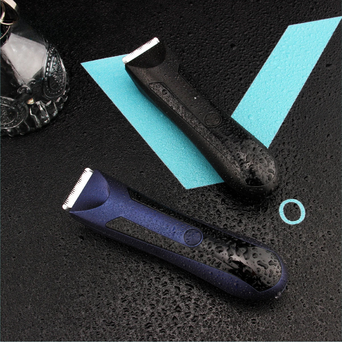 Waterproof Groin Body Pubic Beard Hair Trimmer for Men&Women Electric Ball Shaver & Body Groomer Rechargeable Ceramic Blade