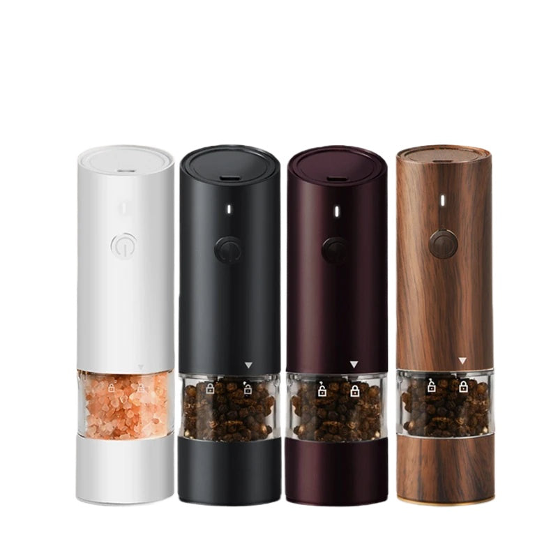 Electric Automatic Salt and Pepper Grinder USB Rechargeable Adjustable Coarseness Refillable Mill Kitchen Tools For BBQ Cooking