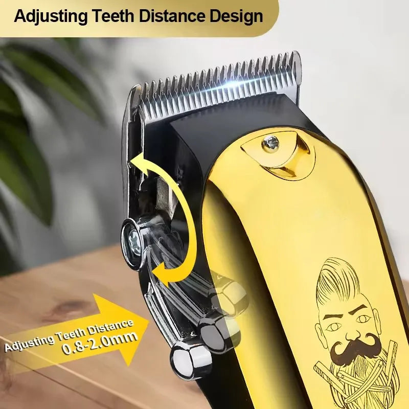 Electric Hair Clipper Men Rechargeable Shaver Beard Barber Hair Cutting Machine Hairdressing Cordless Grass Trimmer
