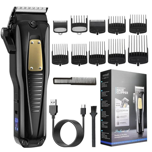 High Power Barbershop Home Electric Hair Clipper Men's Professional Push Scissor Vintage Oil Head Trimmer Barber Tool