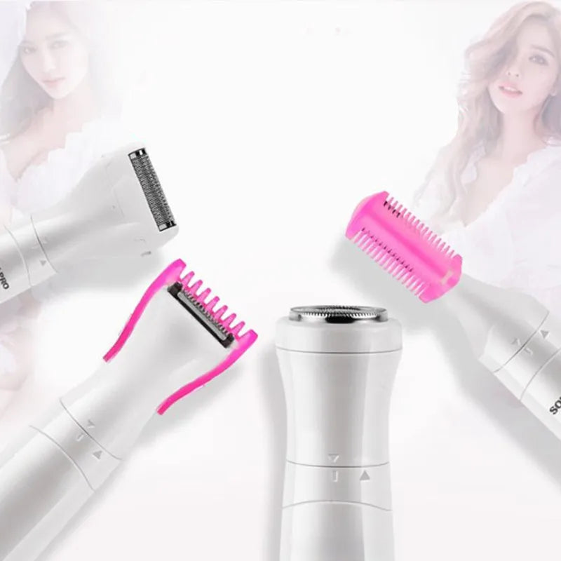 Multi-use Electric Epilator Hair Shaving Painless Hair Removal Machine Face Eyebrow Nose Trimmer Body Bikini For Women