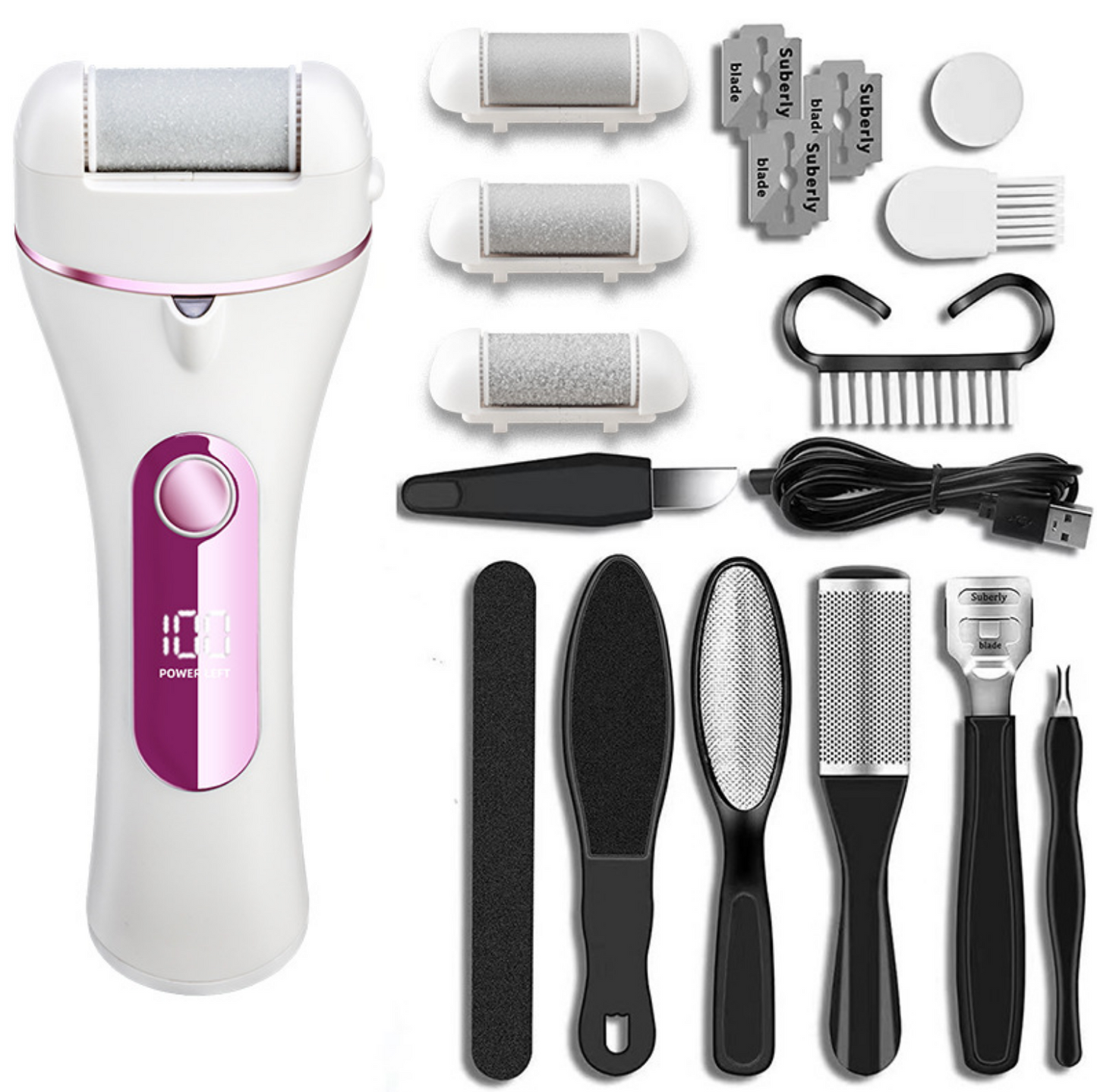 Electric Foot File Callus Remover Machine Pedicure Device Foot Clean Feet For Heel Hard Cracked Dead Skin Foot Grinder Tool