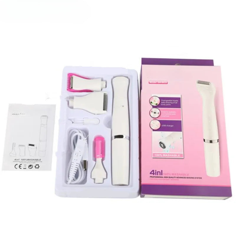 Multi-use Electric Epilator Hair Shaving Painless Hair Removal Machine Face Eyebrow Nose Trimmer Body Bikini For Women