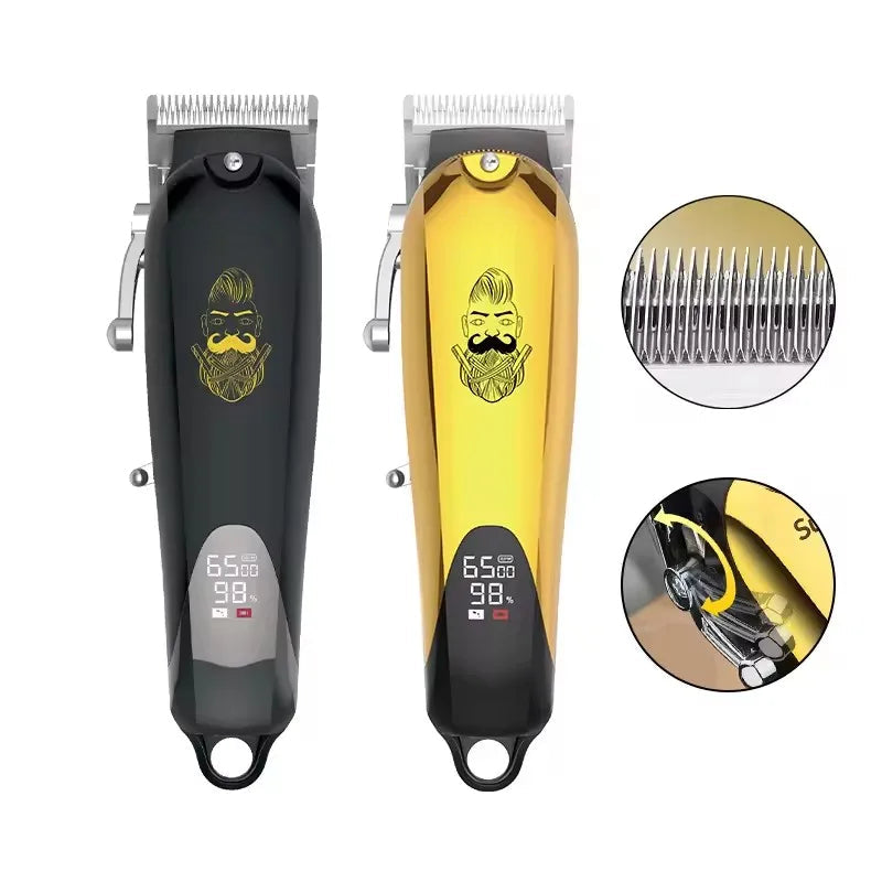 Electric Hair Clipper Men Rechargeable Shaver Beard Barber Hair Cutting Machine Hairdressing Cordless Grass Trimmer