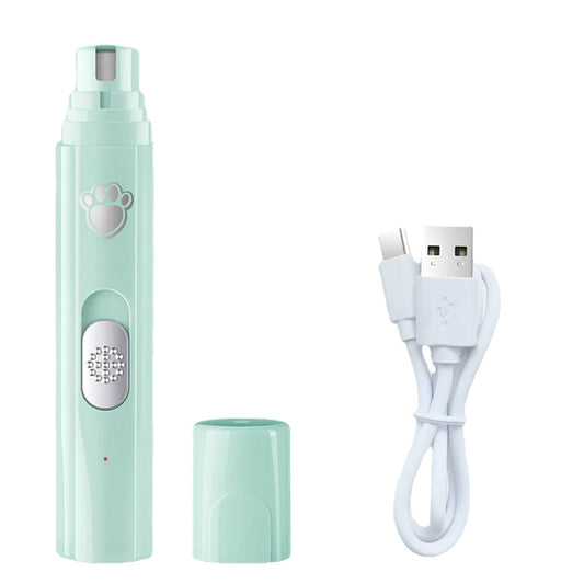Dog Nail Drill 2-Speed Electric Rechargeable Pet Nail Trimmer Painless Paws Grooming Smoothing for Small Medium Large Dogs Cat