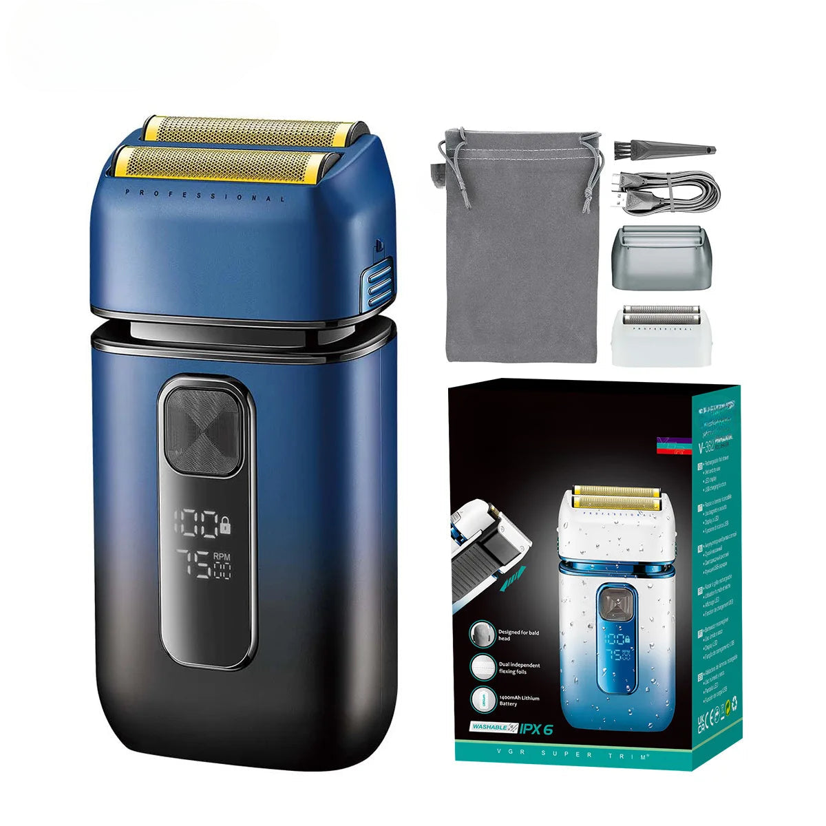 Professional Reciprocating Household Functional USB Rechargeable Full Body Waterproof Electric Full Trimmer