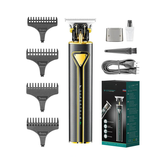 T9 Hair Clipper Metal Hair Trimmer Professional Beard Shaver Rechargeable Haircut Machine Cordless Trimmer for Men