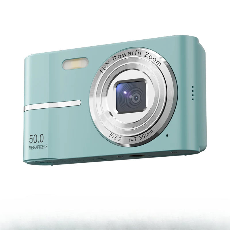 50MP Digital Camera 1080P HD Small Portable  CMOS Student Party Mini Camera 16x Zoom 2.4in Entry-level Retro ABS Anti Shake