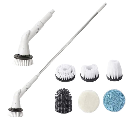 6 in 1 Electric Cleaning Brush Cordless Electric Spin Cleaning Scrubber Shower Cleaning Brush Kitchen Bathroom Cleaning Gadgets