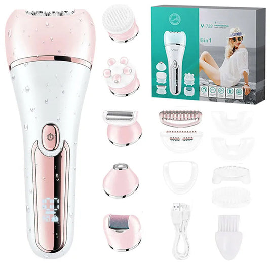 Electric Women Epilator Female Shaver Leg Body Hair Removal Lip Chin Depilatory Lady Bikini Trimmer