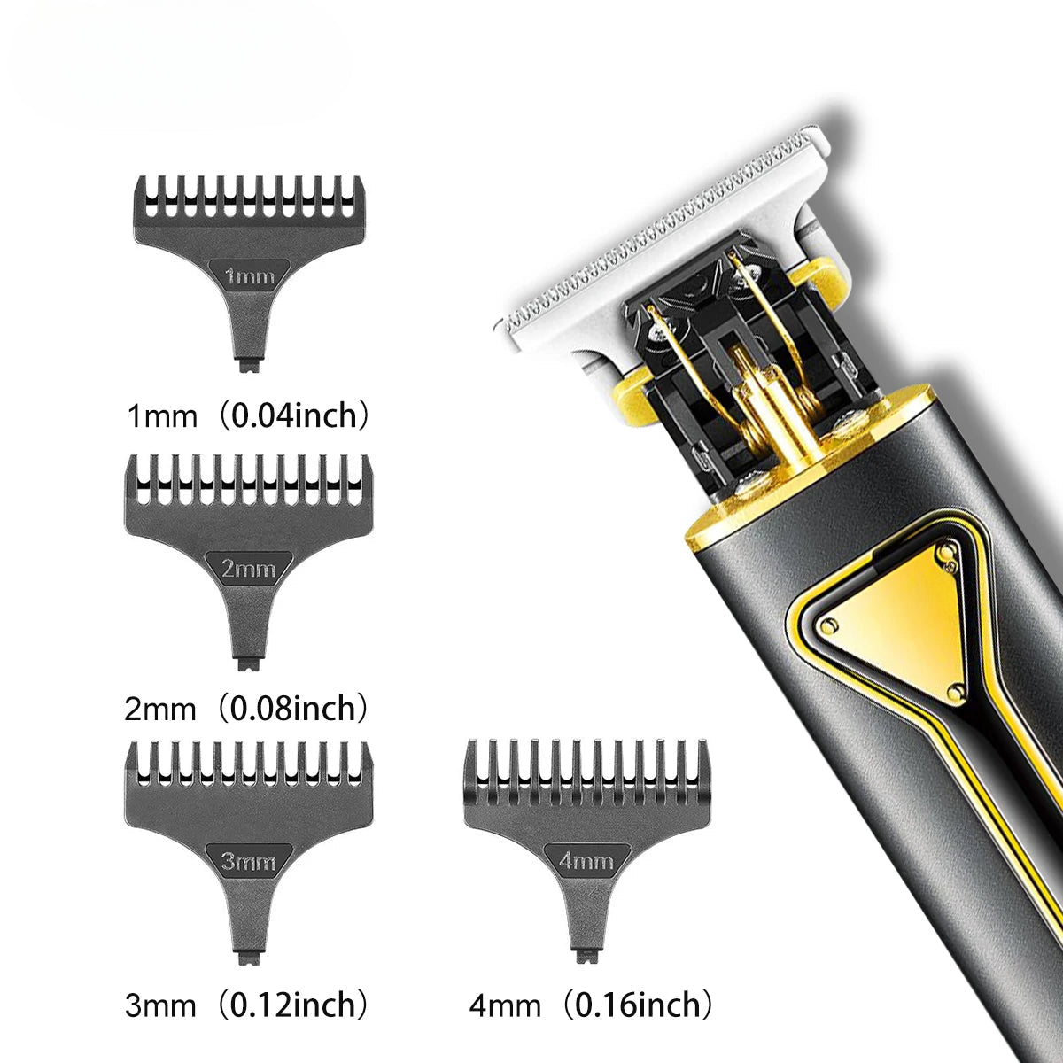 T9 Hair Clipper Metal Hair Trimmer Professional Beard Shaver Rechargeable Haircut Machine Cordless Trimmer for Men