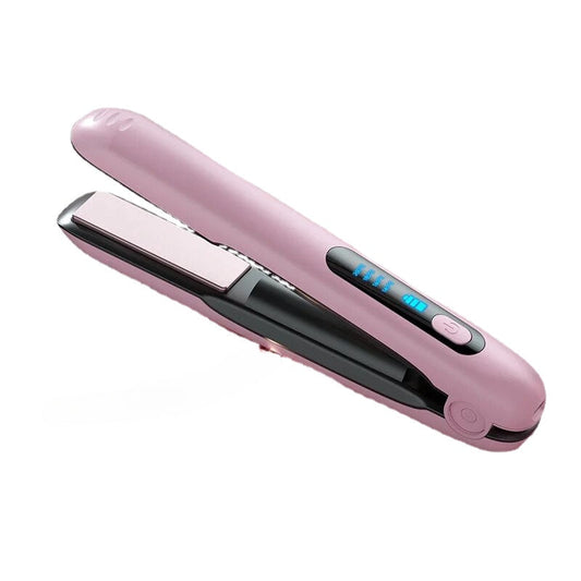 USB Charging Wireless Hair Straightener Dual Purpose Curling Stick Portable Straight Plate Clamp Fluffy Clamp Plate Professional