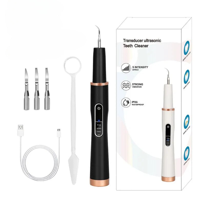 Dental Scaler Ultrasonic Tooth Cleaner Stone Removal Electric Sonic Plaque Remover for Teeth Stain Tartar Calculus whitening