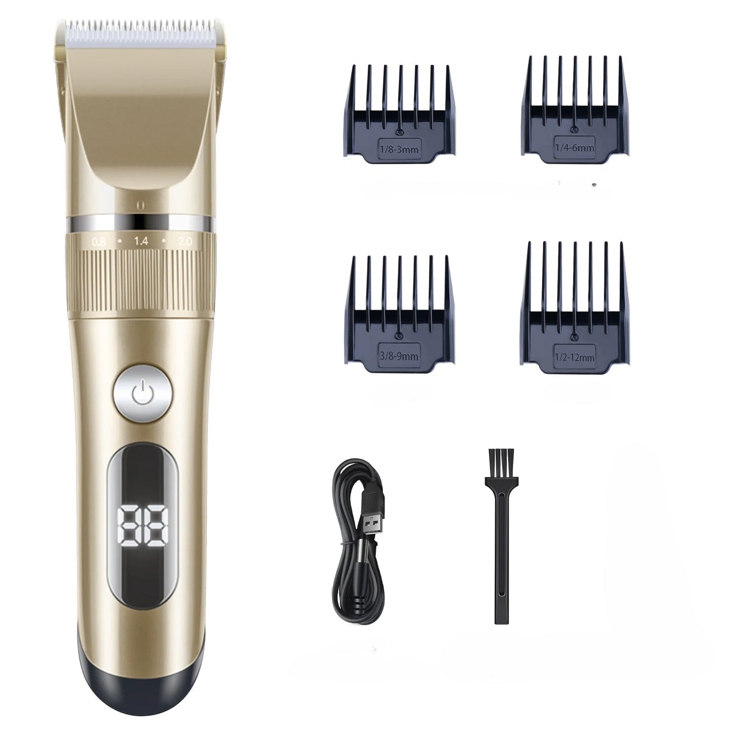 Professional Hair Clipper Haircuter Men's Barber Beard Trimmer Rechargeable Hair Cutting Machine Hair Trimmer For Men Shaver