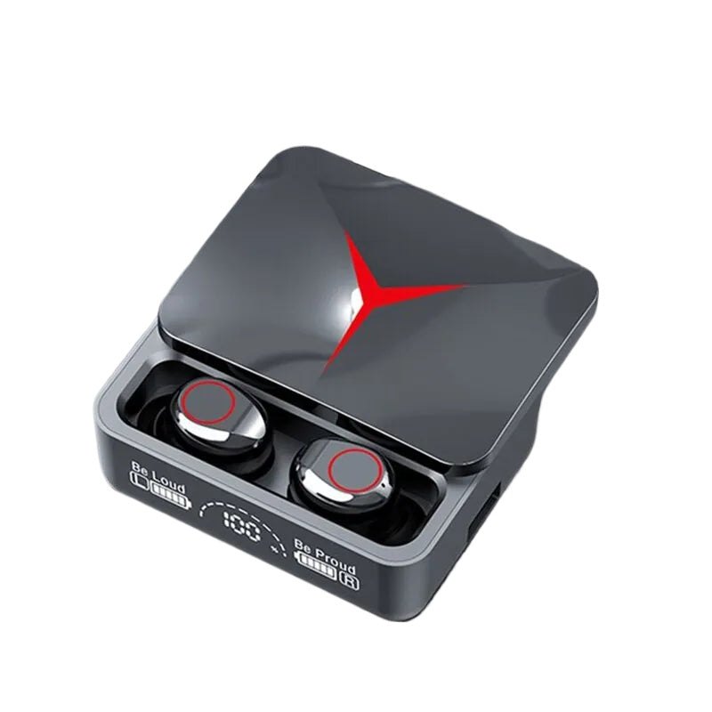 Bluetooth Earphones Slide Cover Charging Case Led Gaming Lights 3D Sound Long Battery Life Game Mode Instant Connection