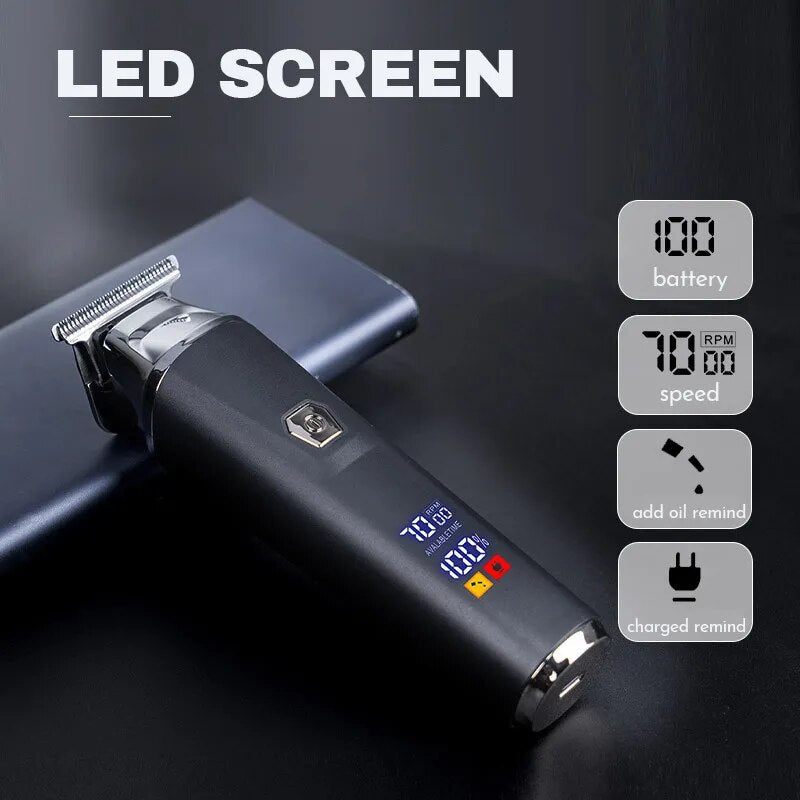 Bald Grooming Clipper Professional Electric Hair Trimmer for Men Barber 0mm Cutter Machine Beard Trimmer Men's Shavers Razors