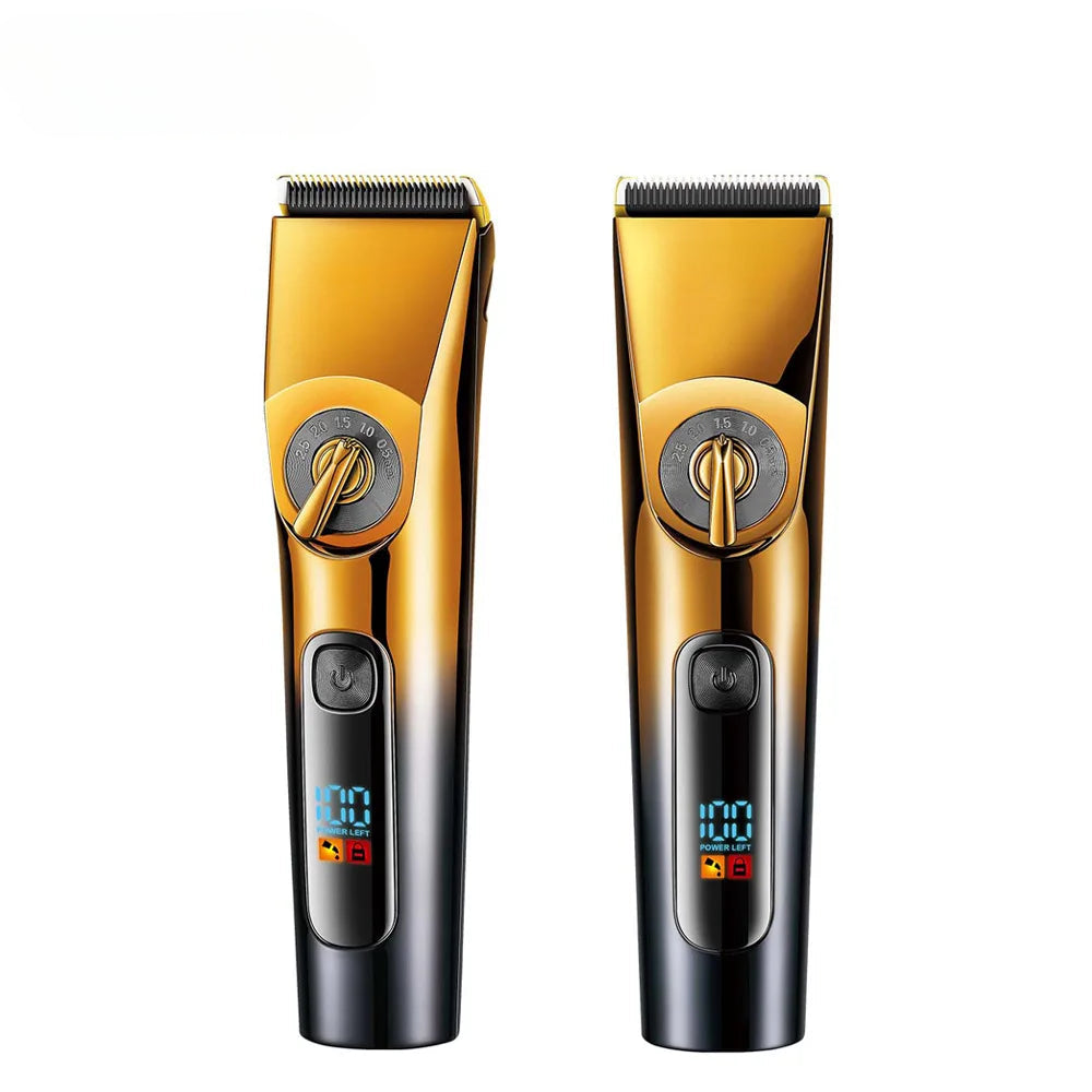 Professional Hair Trimmer Electric Hair Clipper IPX6 Waterproof Haircuts Machine LED Display Barber Trimmer for Men