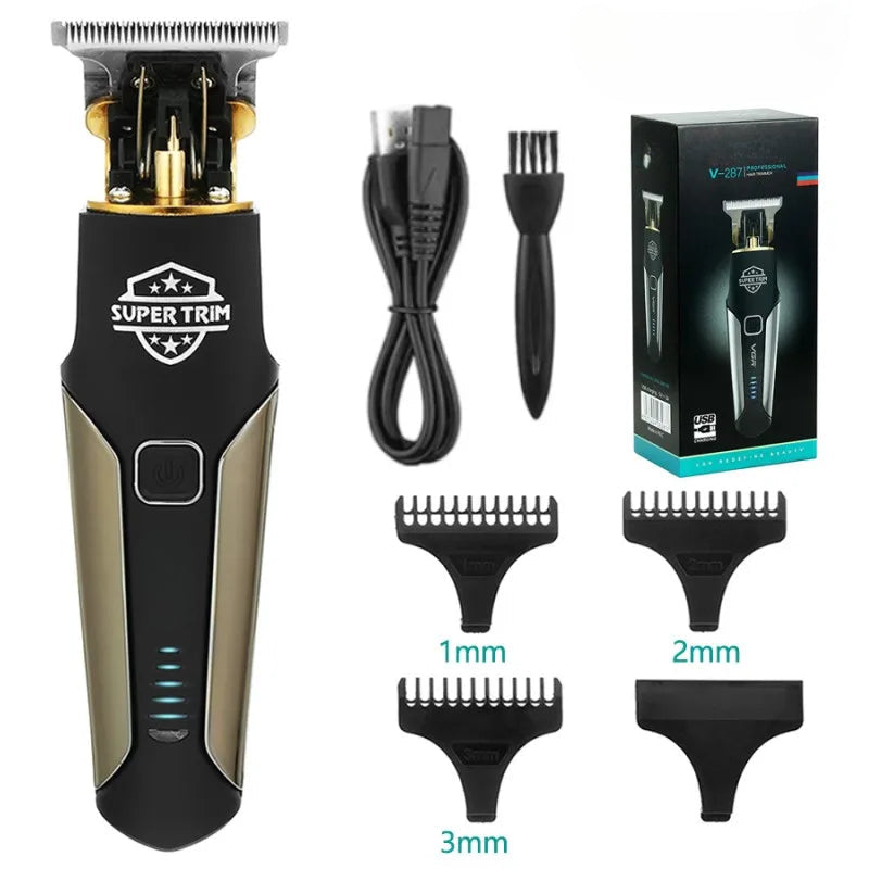 Hair Cutting Machine Professional Hair Clipper Electric Beard Trimmer Cordless Haircut Machine T9 Zero Cutting Machine