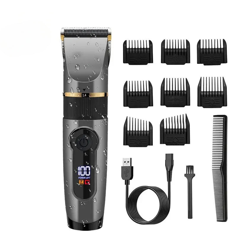 Professional Hair Trimmer Beard Trimmer Precision Trimmer Long Hair Trimmer IPX6 Waterproof Adjustable
