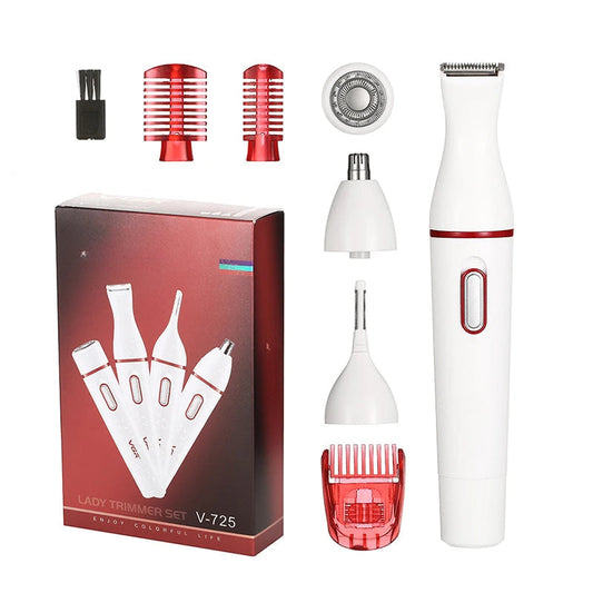 4 in 1 Women's Shaver Full-body Electric Hair Remover Teenage Girls Shave Razor Female All Body Intimate Area Intim Shaving Tool