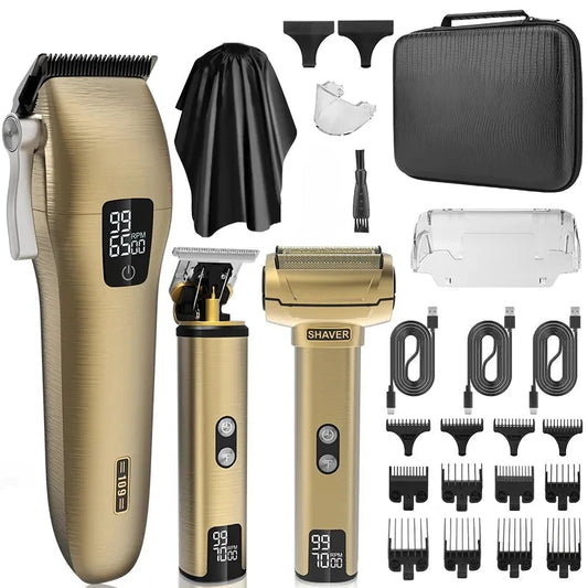 Waterproof New Hair Clipper Professional Hair Trimmer Nose Trimmer Men's Shaver Set
