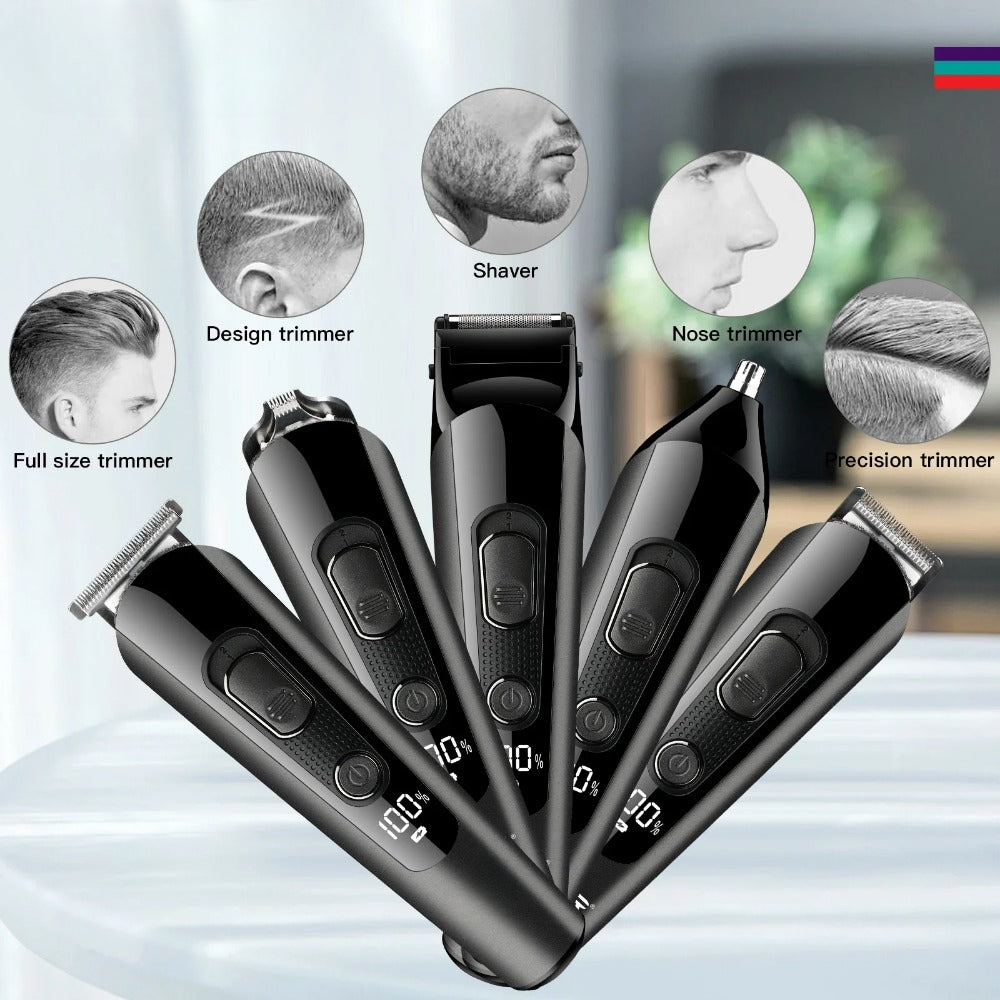 Hair Trimmer Cordless Hair Cutting Machine Electric Haircut Professional Hair Clipper Digital Display Trimmer for Men