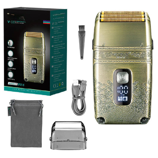 Metal Wet Dry Electric Shaver For Men Beard And Hair Facial Electric Razor Balds Head Shaving Machine Rechargeable