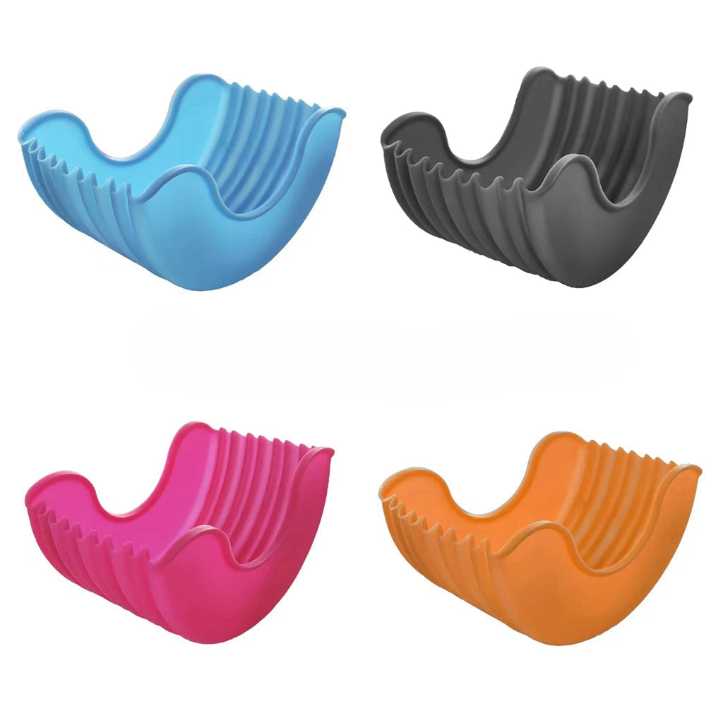 Adjustable 4Pcs Silicond Retractable Burger Fixed Box Hamburger Holder For 4 Inch Burger Buddy Reusable Clip Rack