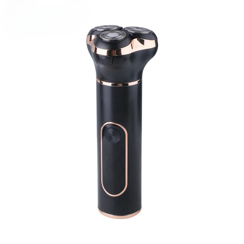 Electric Shaver Rechargeable Wet Dry Use Razor IPX7 Waterproof Mini Shaving Machine for Men 3D Rotary Sharp Blade