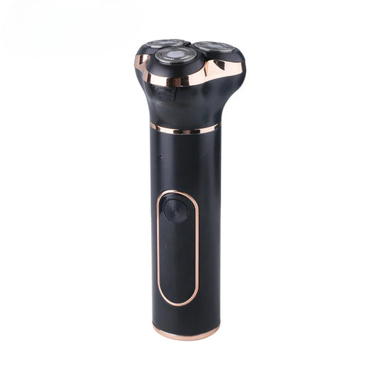 Electric Shaver Rechargeable Wet Dry Use Razor IPX7 Waterproof Mini Shaving Machine for Men 3D Rotary Sharp Blade